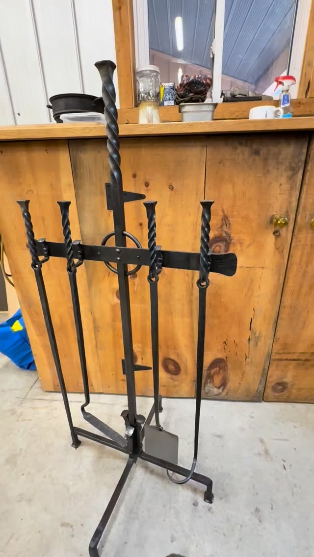 FOR SALE - live fire cooking tool set. Wanna be just like @darksideofthegrill ? He has this set to go along with his @bog.line fire table. Made by Jason at Point 7 forge. All hand hammered, no welding! You don’t wanna know how many hours are into this… get on it! Won’t last long! $1200 CAD.