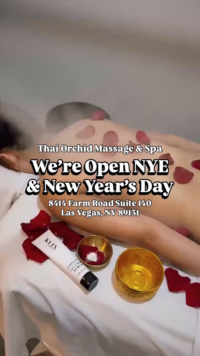 โจ NEW YEAR, NEW YOU โจ
Weโre OPEN on NYE & New Yearโs Day! Reset, detox, and recharge with a professional Thai massage as you head into 2026 ๐โโ๏ธ๐ฟ
๐ 8414 Farm Road Suite 140 | Centennial Hills, Las Vegas
๐ Book now โ limited spots available!
#cleanse #bodydetox #nyevegas #lasvegaslocals #vegaslife