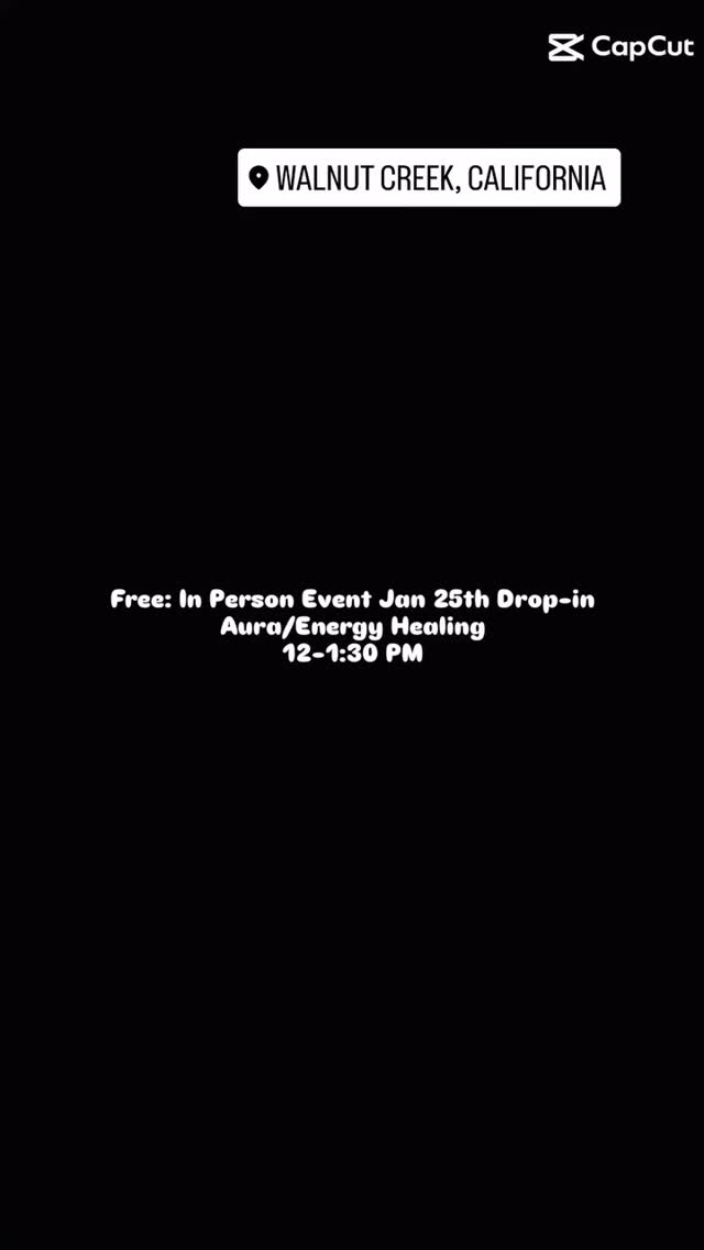 FREE: In Person Event
Aura ENERGY HEALINGS
drop in any time between 12-1:30 PM
Open to the community
Location
3164 Putnam Blvd
Suite B
Walnut Creek, CA 94597
Sunday, January 25th
Sunday, February 22nd
#intuitiveway #intuitivehealing #aurahealing #aura #freecommunityevent