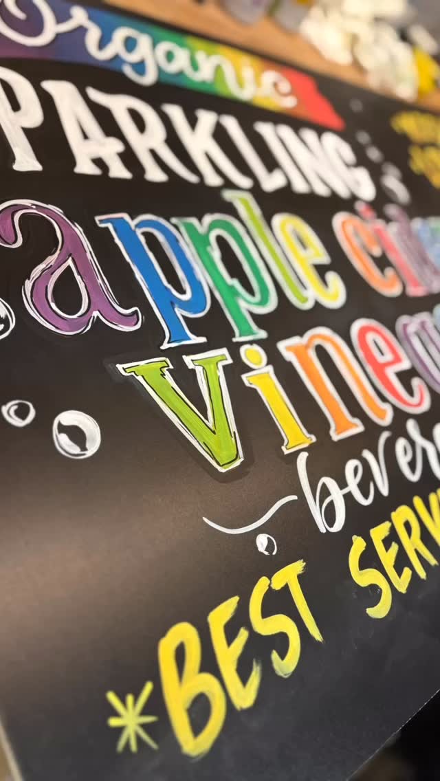 Reverse rainbow chalkboard lettering… and these are actually very yummy. How is everybody’s new health journey going? (Full disclosure instead of Dry January I am doing Hot Toddy January.❤️🔥