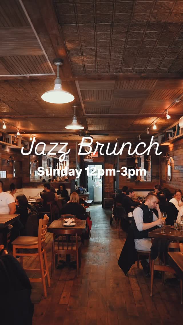Sundays were made for slow mornings, good music & better company. Live jazz tomorrow 12–3PM 🎶🍽️