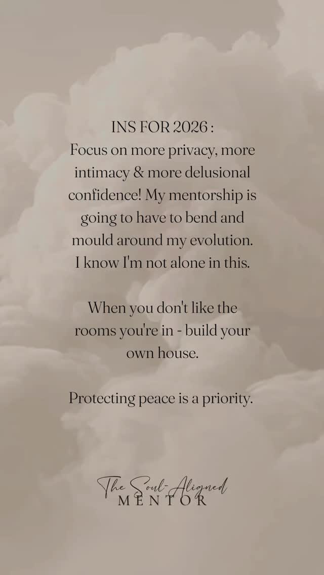 Do you know what I think the secret to success could be... Not looking at what people further ahead of you are doing. 😂😵☠️
Like I get it, we meet most successful people when they've "made it" we don't know what they've gone through to get there.
But, we still have this insane human instinct to compare to those ahead of you. Somehow allowing (even for a second) for someone else's milestones to question our own worth, successes or wins. Totally counter productive.
& what with the growing lack of authenticity and ai, I guess it's even harder to see what's smoke & mirrors...
I bet the days without social media were so much easier for business owners because you had no choice but to focus on your lane, build privately and only get visibility once you've made it.
Blessing & a curse! I am going to focus on more privacy, more intimacy & more delusional confidence! My mentorship is going to have to bend and mould around my evolution. I know I'm not alone in this.
When you don't like the rooms you're in - build your own house.
Protecting peace is a priority. I think we need to be more disciplined with what we consume, I need boundaries around my own visibility or others' access to me - where my energy goes it flows. So choosing some protection this year! 😅✌🏼
#protectyourpeace #buildyourownhouse #privategrowth #patience #slowandsteady #soulaligned #businessmentorship