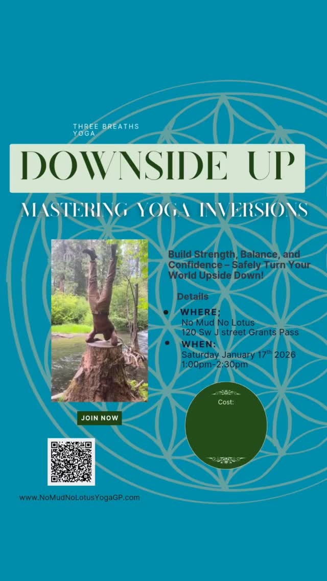 Downside Up is back on the 17th. Start your journey to Mastering inversions.
#grantspassyoga #invertlikeaboss