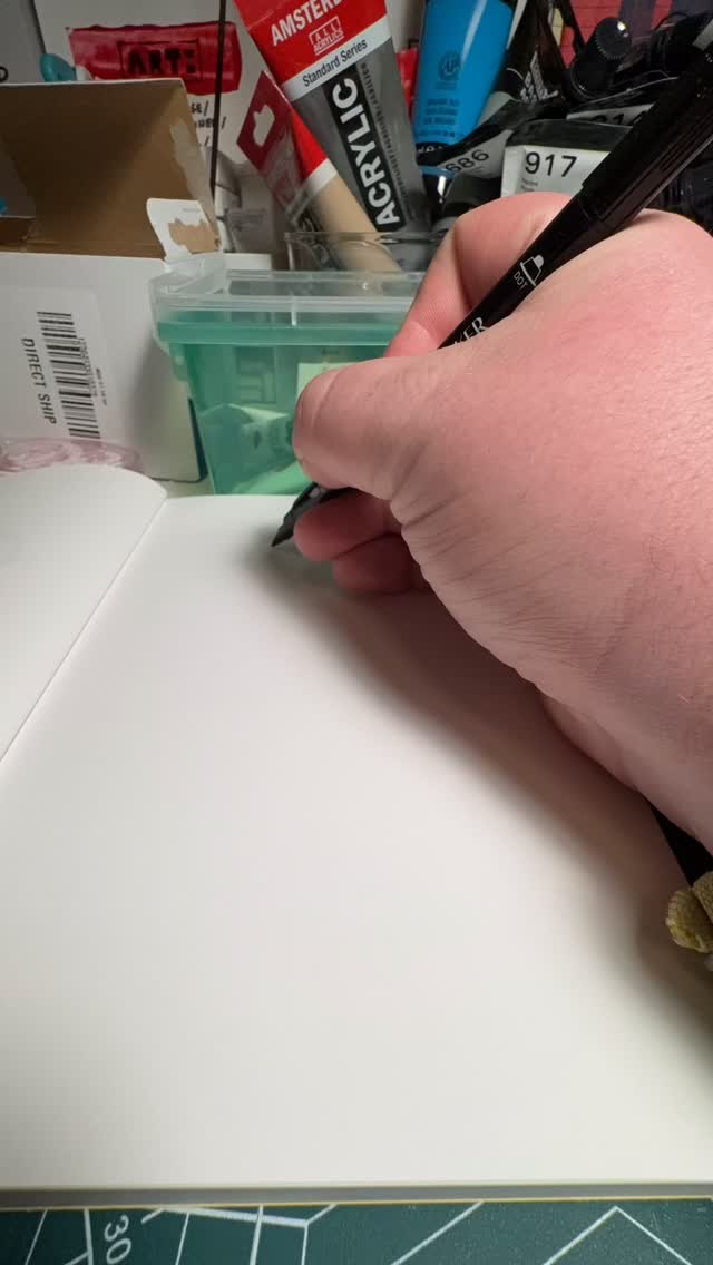 Yesterday’s daily Skull drawing. Have really enjoyed doing one a day to start up my creative process. #art #artistsoninstagram #drawing #artoftheday