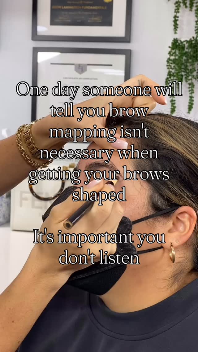 Millennials can attest to the deep regrets we have from visiting nail salons for brow waxes in our youth! We have the solution. Brow mapping is a process where the face is measured out at all the key points of the brow in order to find the shape that suits you best based on your bone structure. This process allows us to assist you in grow back a botch brow job or reshaping your brow. It also helps us achieve better symmetry and consistency. This technique helps us achieve the better and longer lasting results than threading. We use @satinsmoothpro special zinc based wax that is formulated for sensitive and acne skin. Every visit every time đ #orlandobrows #votedbestofthebest #browwaxing #browthreading