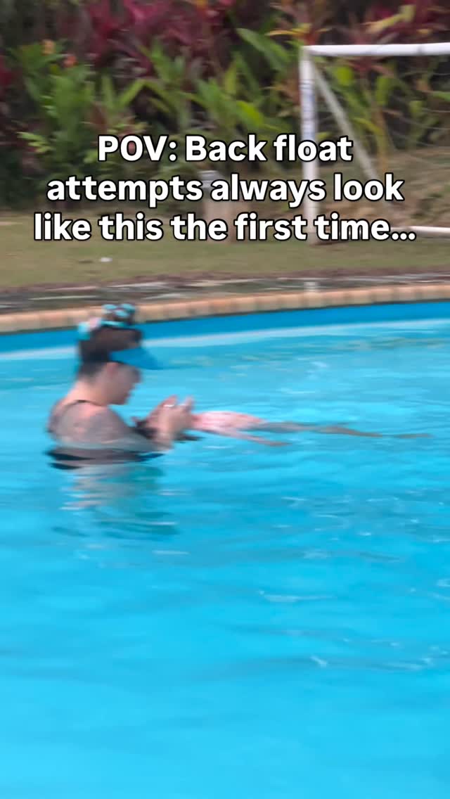 Back floats don’t have to be so hard.
By teaching a child to swim first not only do they have more trust in you to keep them safe because you have worked together to get them here but they have more trust in themselves and that is where the magic lies.