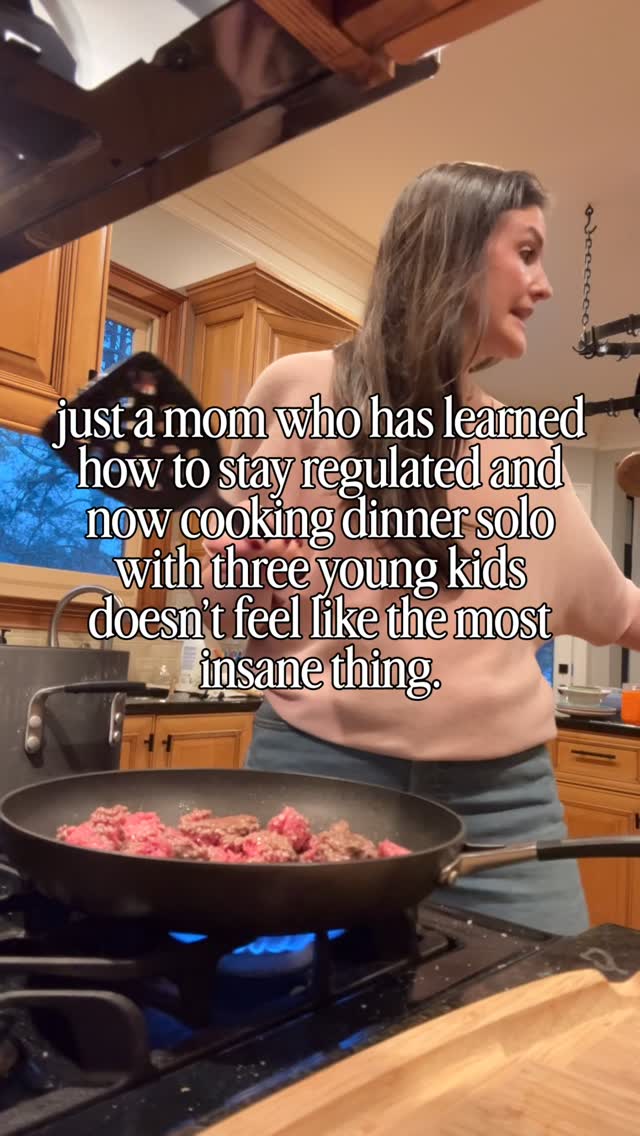 With a 5, 3 and 1 year old, I quickly realized an overstimulated, frazzled mom only made my kids more unregulated.
My vibe sets the tone of the house especially on nights like this one where I’m solo with the kids after daycare pickup. It has taken time but I’ve been working hard to be CALM & more relaxed, which as a toddler parent can feel impossible at times.
If this is something you could use some help with, give me a follow!
#RegulatedMama #GentleParenting #ToddlerLife #PeacefulParenting #trial
• regulated mom • nervous system reset • toddler meltdowns • breaking cycles • gentle parenting moments