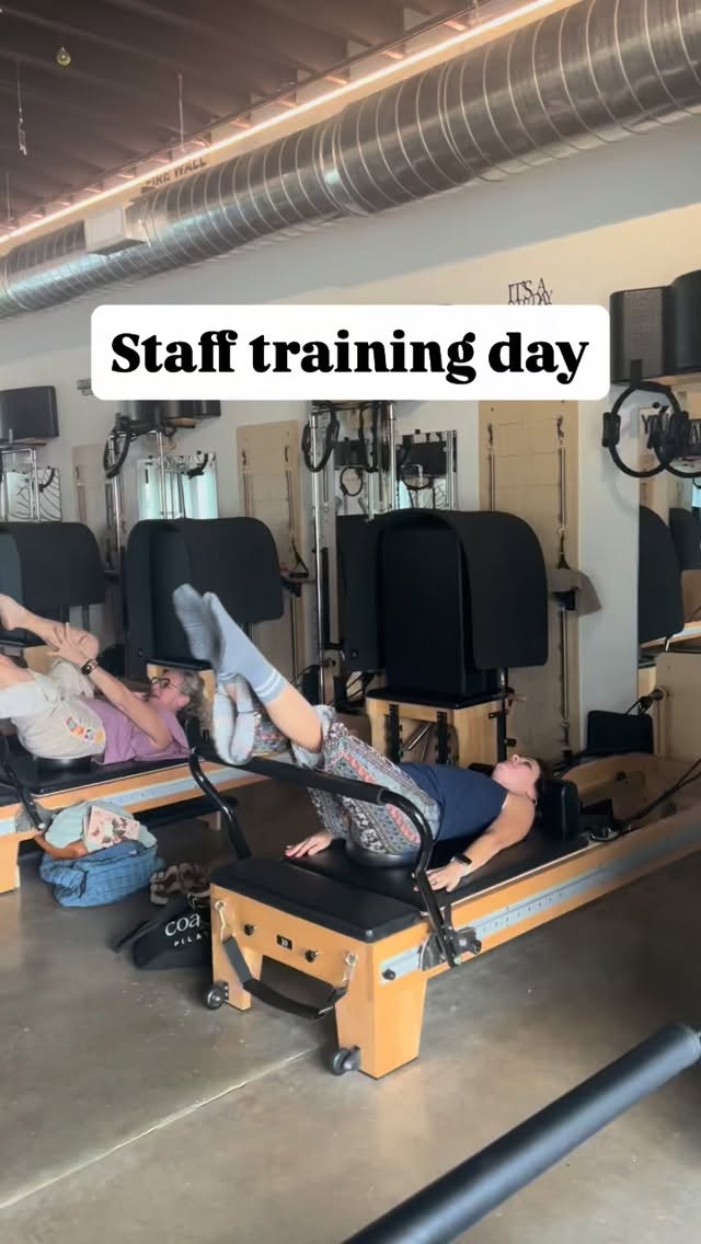 Our instructors are the heart of this studio and we love the uniqueness they each bring.
2026 is starting strong as we take more time together to keep learning, improving our craft, and ensuring you always get the best experience.
Learning in Pilates never ends, even for the pros 😉