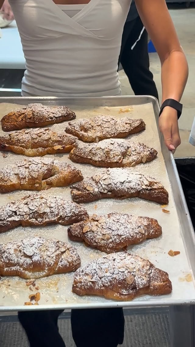 Raspberry croissants are always a fan favorite!! #frenchbakery #bakery #delraybeach #breakfast #coffee