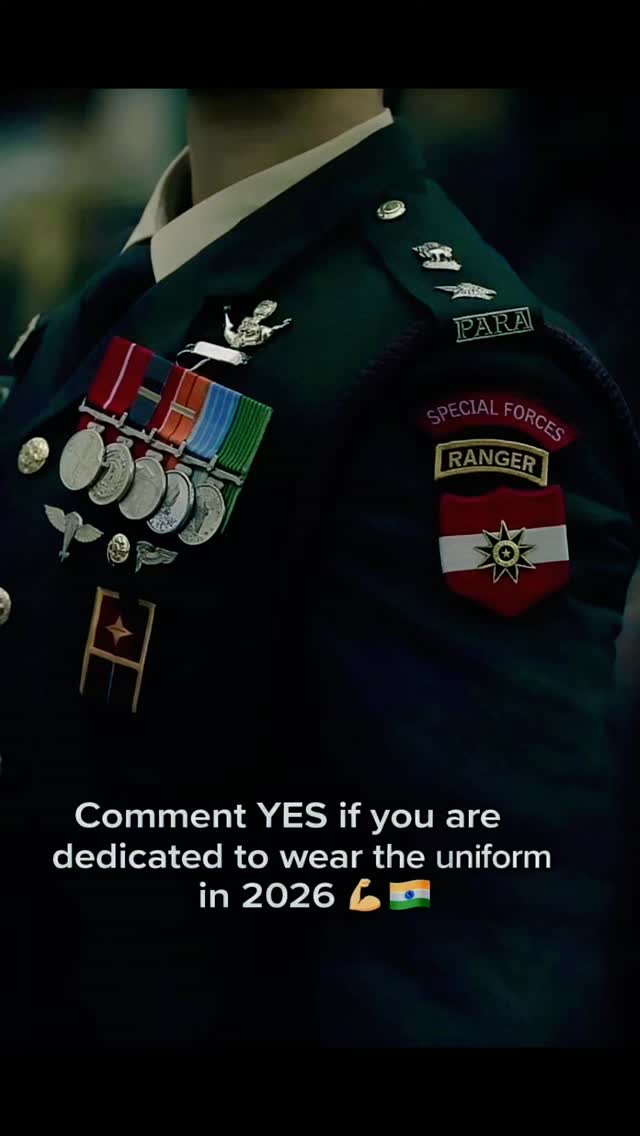 Dream 2026 Uniform ๐ฎ๐ณ
Uniform sirf kapda nahi hota.
Woh zimmedari hoti hai.
Woh sacrifice hota hai.
Woh character hota hai.
2026 ka target clear hai.
Dil, dimaag aur discipline ready hai?
Comment YES agar tum ye uniform pehne ke liye serious ho ๐ฎ๐ณ๐ช
โฏ
โฏ
#DefenceAspirant,#IndianArmy,#FutureFauji,#SSBPreparation,#UniformGoals,2026Batch,OfficerLife,DeshKeLiye,ArmyMotivation,SSBJourney,AFCAT,SSCTech,CDS,ParaSF,MilitaryMindset,DisciplineEqualsFreedom,EarnTheUniform,FaujDream,IndianDefence