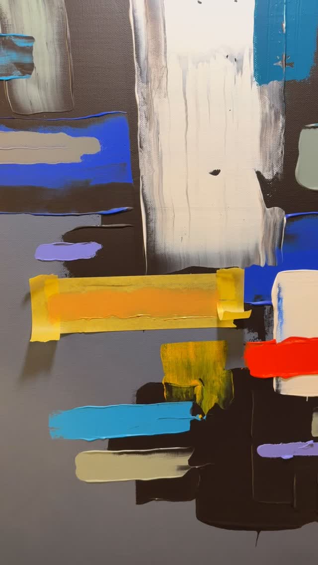 Always satisfying when a tape pull goes well! #artistsoninstagram #artoftheday #abstractart