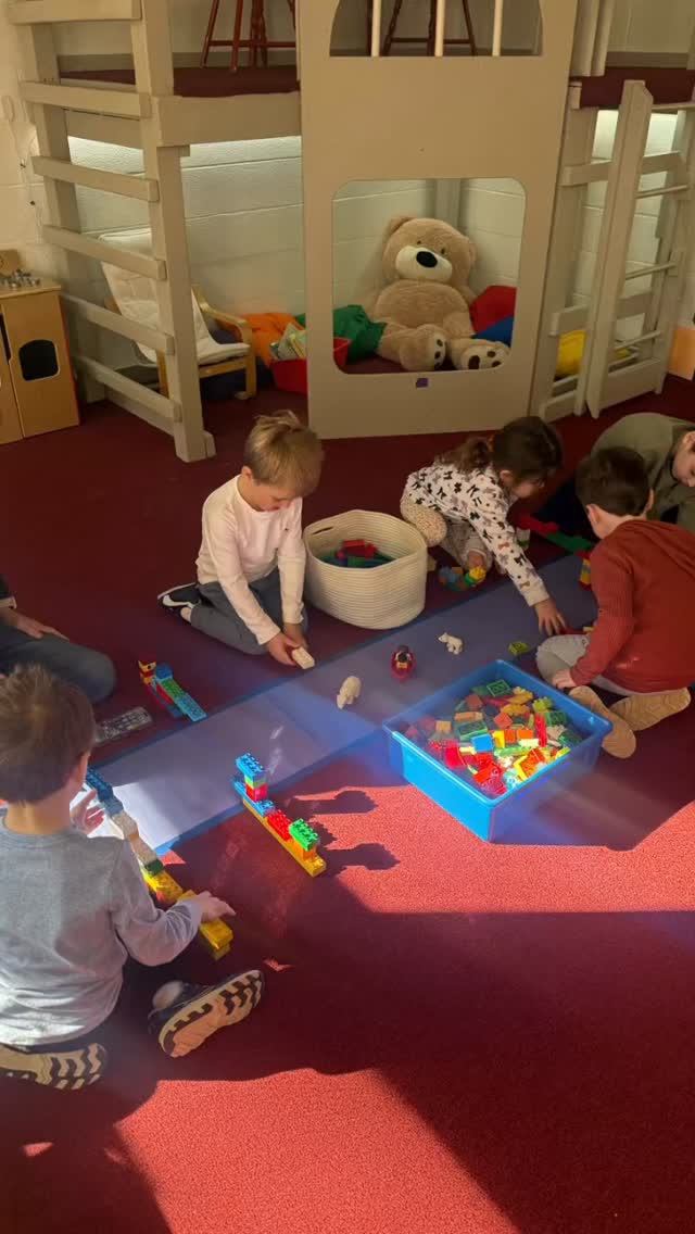A little STEM activity. The children used duplos to build bridges over the “water”. It involved lots of teamwork and some trial & error to get the bridge to stand. Way to go!