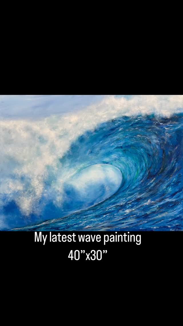 Just finished
Oil on canvas with palette knives. 40”x30”
#seascape #oceans #waves #surf #surfing #paintings #