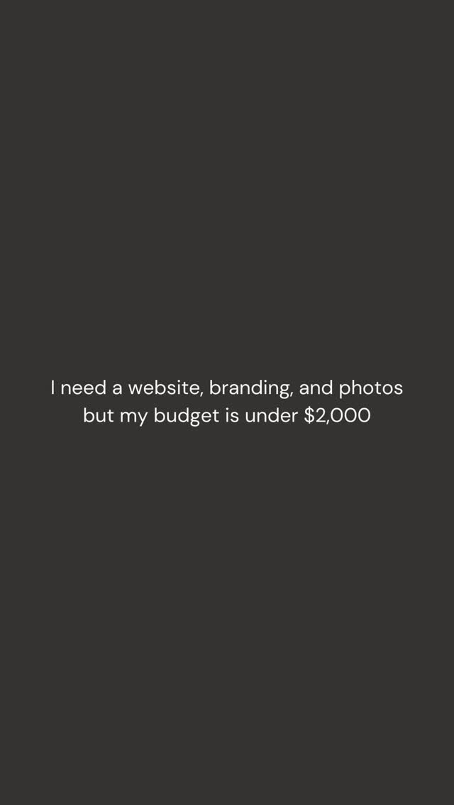 A full branding package is absolutely an investment… and for good reason. Thoughtful, strategic branding takes time, expertise, and intention. But great branding also shouldn’t feel out of reach.
That’s exactly why we created our Mini Brand Glow Up. It’s designed for businesses that want to elevate their presence without committing to a full-scale rebrand. This package includes a one-page website, a one-hour brand shoot, and a mini branding suite, all for under $2,000.
It’s streamlined, strategic, and built to give you a polished, professional foundation that actually works for your business. And yes… for what’s included, it really is a bit of a steal 😉
If you’re ready for your glow up, send me a DM to get started. 🫶🏻