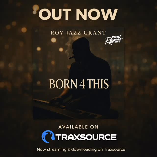 🎶 OUT NOW 🎶
Roy Jazz Grant – Born 4 This
Now available on Traxsource.
A soulful, late-night groove built for selectors and music lovers alike.
🔗 Available for streaming & download. #linkinbio