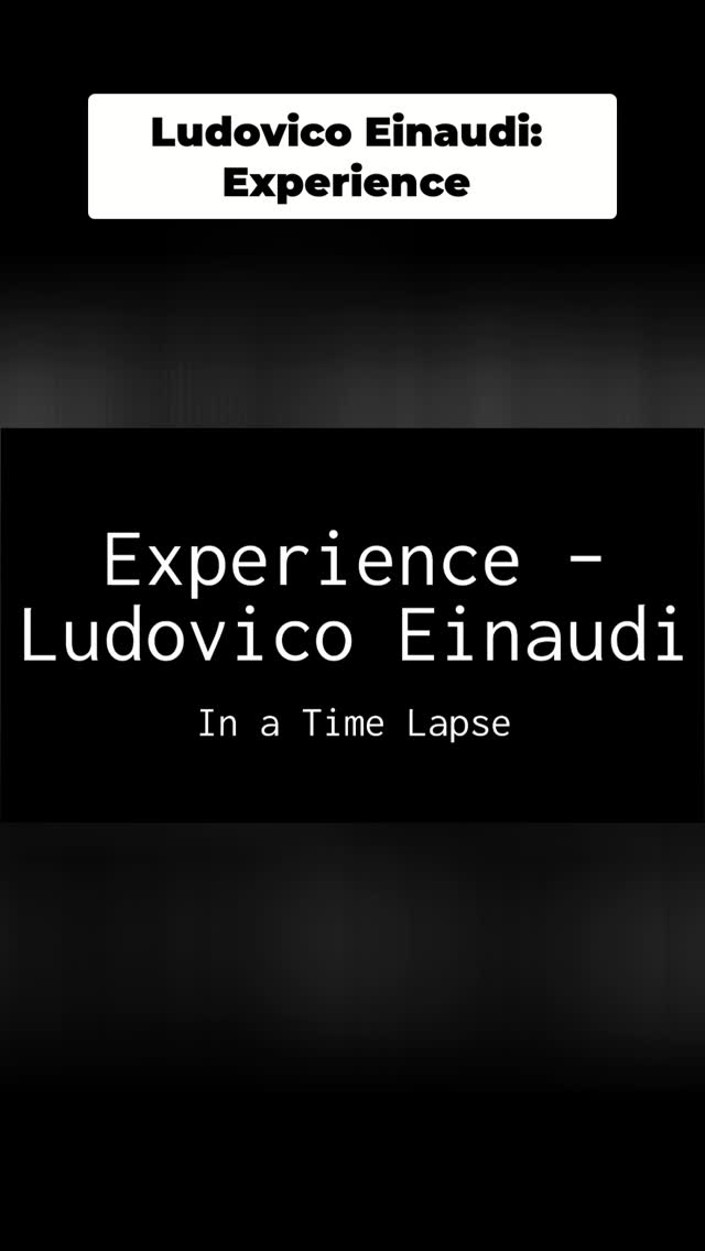 Laissez-vous emporter par « Experience » de Ludovico Einaudi grâce à ce fascinant time-lapse. Une symphonie visuelle sur fond de musique au piano.
Pour voir la vidéo complète sur youtube : link in bio
Lose yourself in Ludovico Einaudi's 'Experience' with this mesmerizing time-lapse. A visual symphony of piano music.
See full video on youtube channel : link in bio
#LudovicoEinaudi #Experience #PianoMusic #VirtualPiano #TimeLapse #ClassicalMusic #InstrumentalMusic #MusicLover #pianist #pianiste