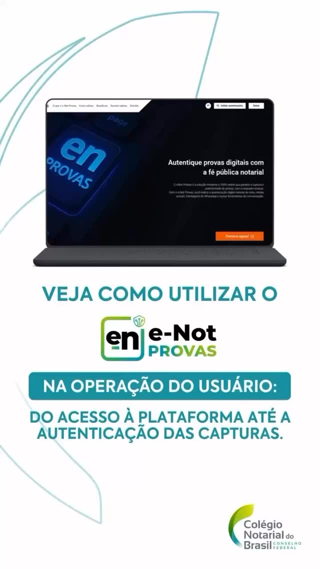 O e-Notariado reforça o compromisso com a inovação e a ampliação de serviços digitais.
O e-Not Provas é um recurso inovador voltado à
validação de conteúdos digitais com fé pública, garantindo segurança jurídica e respaldo notarial, em sintonia com as transformações tecnológicas que impactam a nova sociedade digital.
O Cartorio Lafaiete está à disposição para mais esclarecimentos.
➡️Entre em contato conosco!
Nossa equipe está pronta para te orientar e facilitar todo o processo.
📲 (79) 99925-8844
📲(79) 99886-7736
📲(79) 99866-4048
📲(79) 99834-7678
📲(79)3631-6301
Email:
oficio1lagarto@gmail.com
Nosso site:
cartoriolafaiete.com.br
Via @notariado_br
#enotprovas
#enotassina
#cenad
#enotariado
#escrituraeletronica