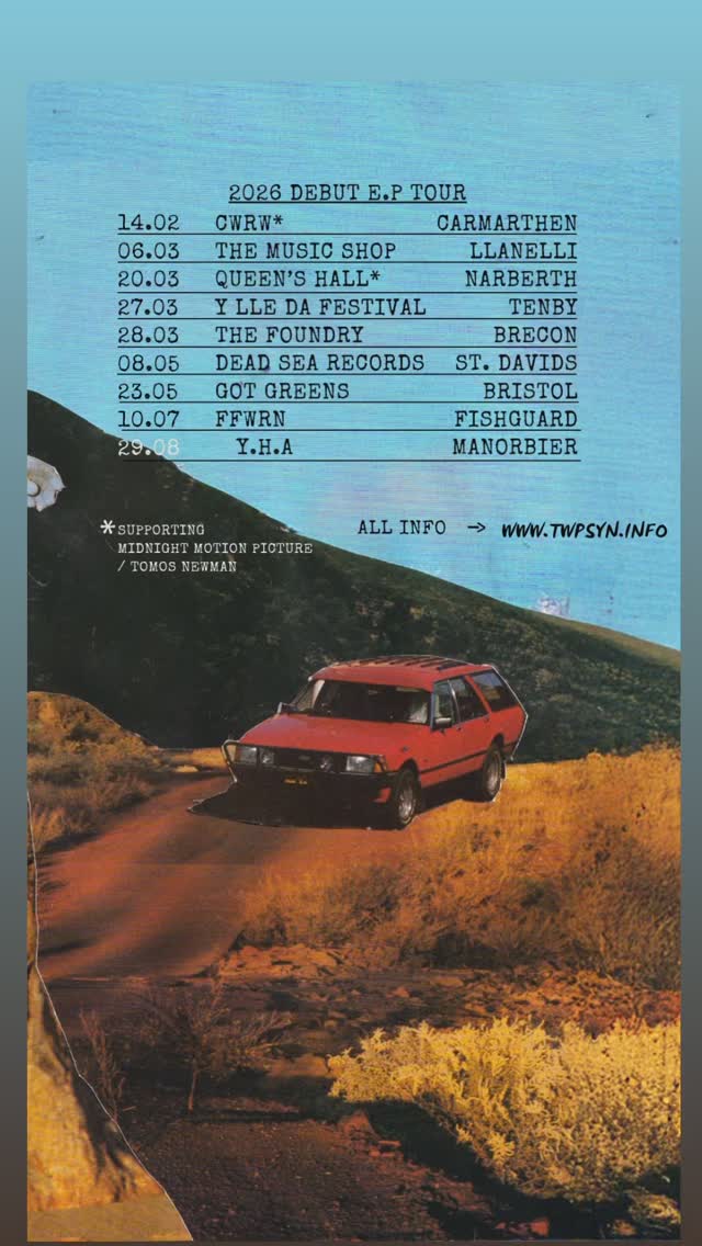 Stoked to announce our first bunch of gigs. Best thing you can do is get a ticket and come along to have a boogie with us. Lots more to be announced! 😏🎸 let us know if you’re coming!! #grassroots #music #wales #twp