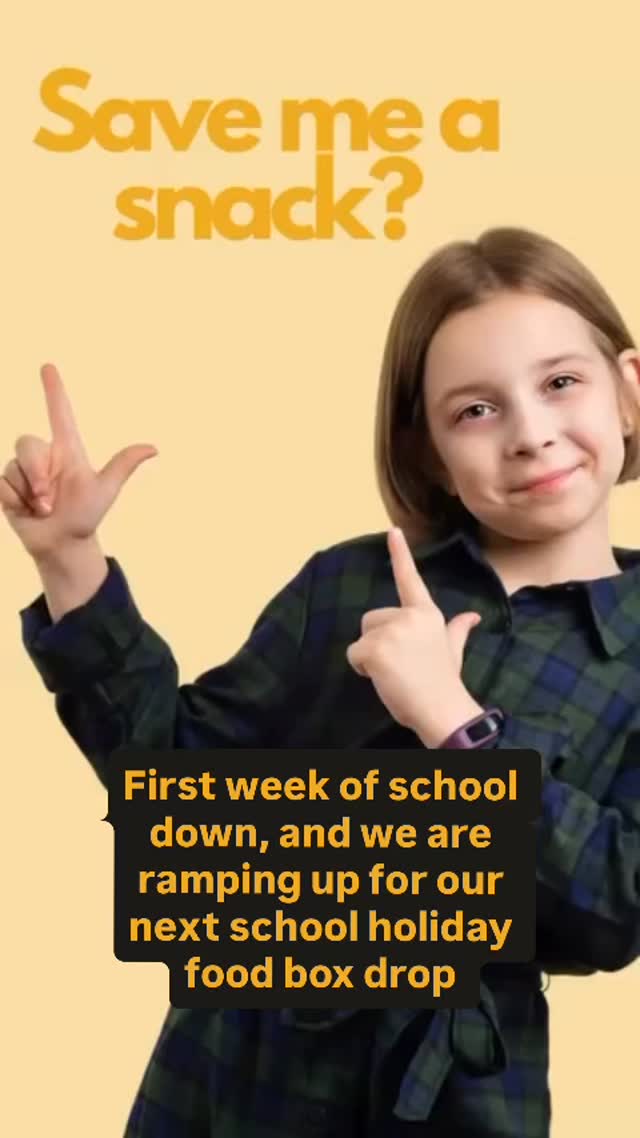 Can we get a Fri-YAY?! 🎉
If you’re lining up a cosy night in tonight with snacks + a movie, how about saving one snack for a kid who needs it? 💛
Those multi-buys and half-price specials can go a long way. A spare bag of corn chips or a couple of cracker packs can mean less school holiday hunger for kids at risk of food insecurity when school food support stops.
#foodrelief #schoolholidays #holidayhunger #geelong #geelongcommunity