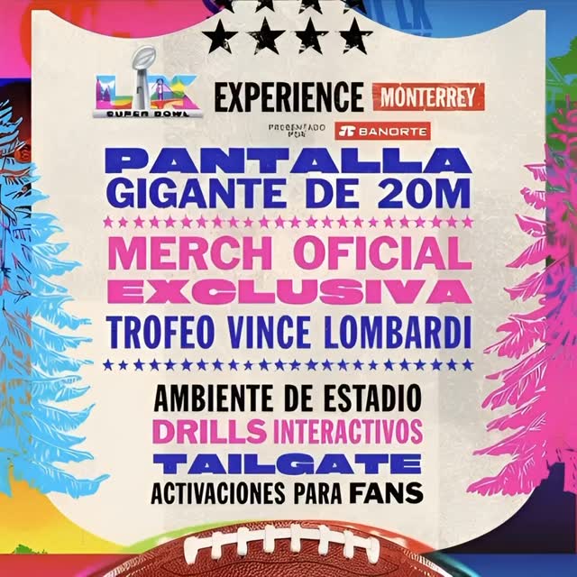 Sd-Power es el poder eléctrico para el Súper Bowl Experience presentado por Banorte en el estadio borregos monterrey