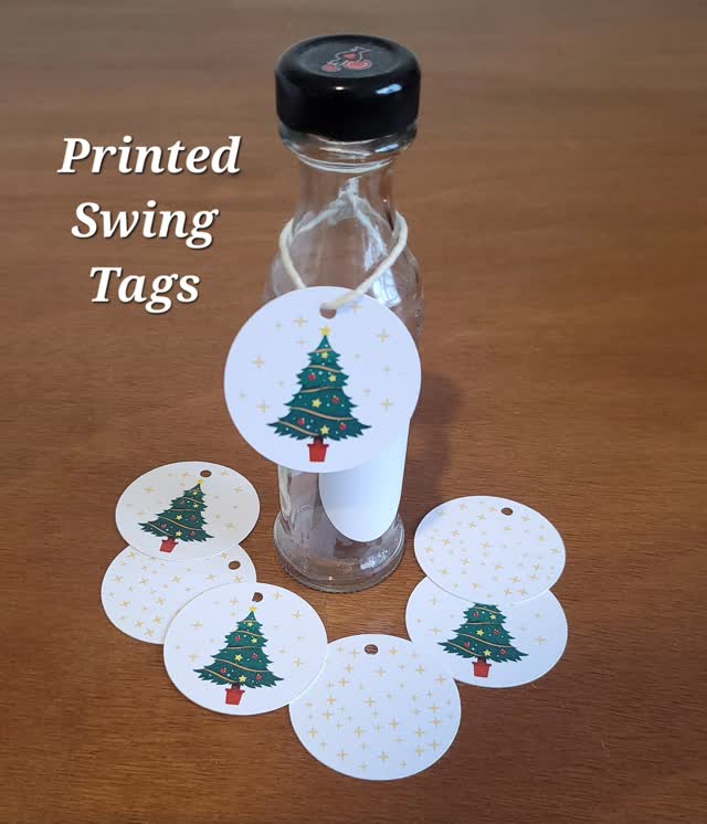 Custom Printed Swing tags from www.digidicut.co.nz