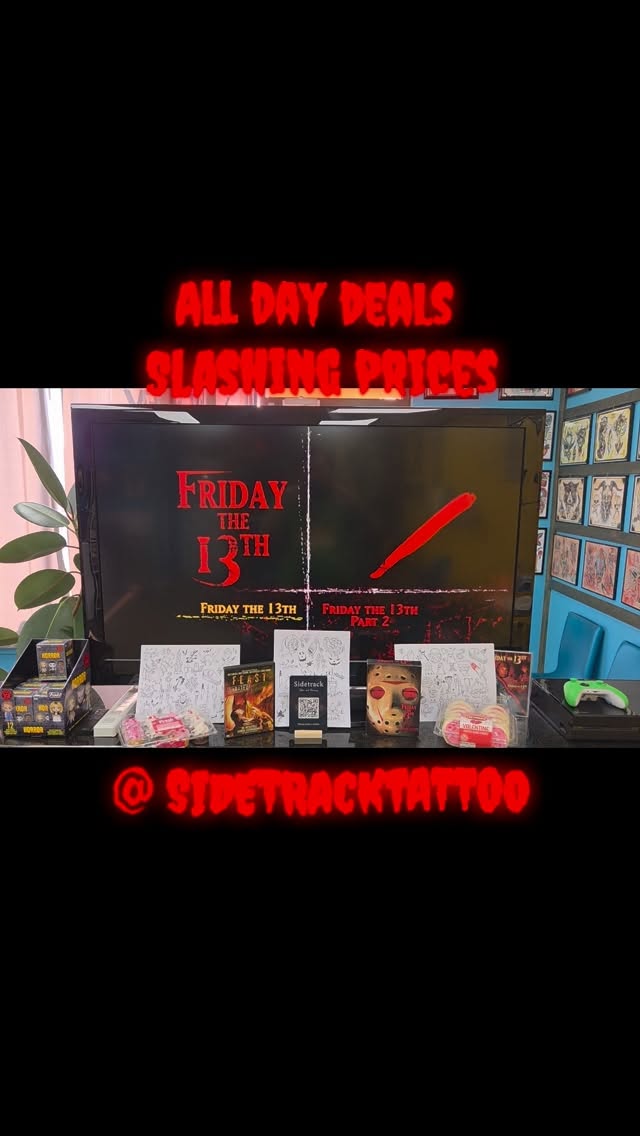 #fridaythe13 #fridaythe13thtattoo #specials #tattoo #deals comecheckusout 14807s. Rt59 plainfield il
