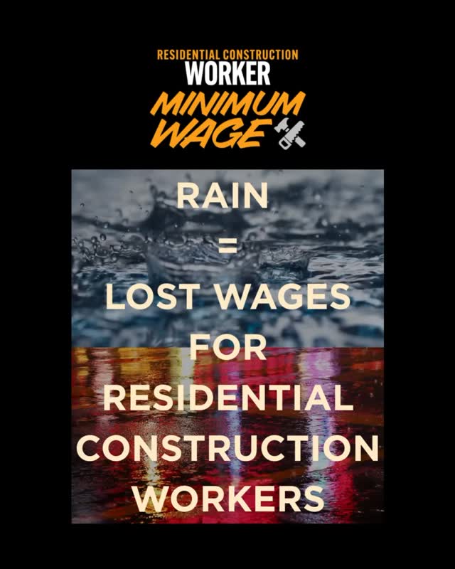 When it rains, it really pours for residential construction workers. Countless workers will miss out on the wages they deserve. When it rains, they are not able to work; there is no such thing as a paid vacation. We demand accountability and wages that reflect the reality of what it means to be a residential construction worker.
#WhoBuildsLA #WorkerJustice #CaliforniaLabor