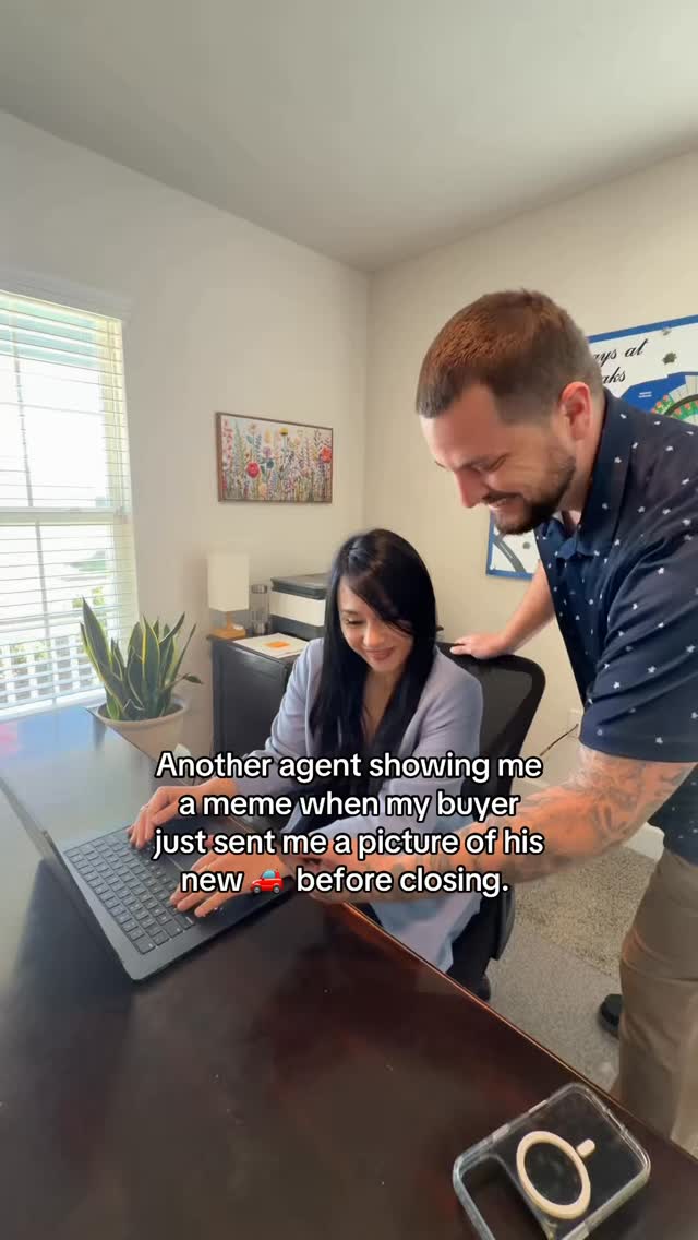 Friendly reminder: Big purchases before closing can delay your dream home!
Underwriters everywhere just flinched.
#realtor #flrealtor #RealEstateHumor #fIrealtor