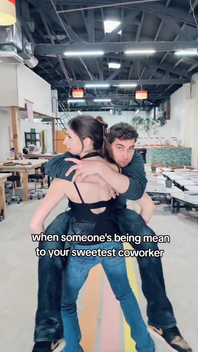 Be nice to Justin! And come take a ceramics or stained glass class with us! link in BIO 🔗 #fyp #stainedglass #LA #ceramics #Meme