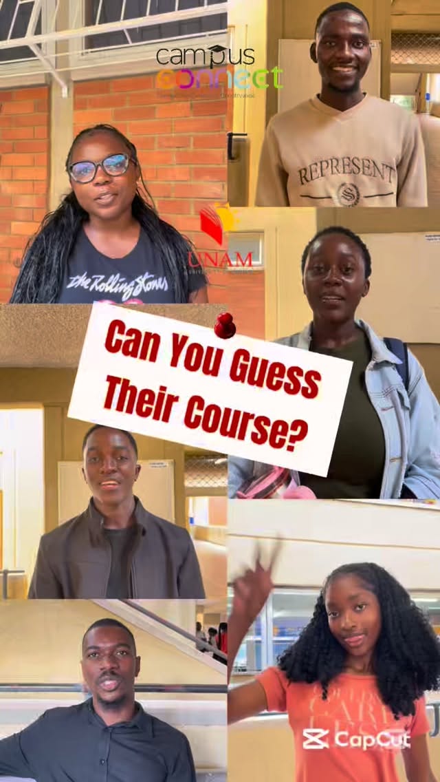 They described it, now it’s your turn to decode it. Can YOU describe your course in 3 words?
🔥😄🫵🏽
#CampusConnectNamibia #StudentLife #GuessTheCourse