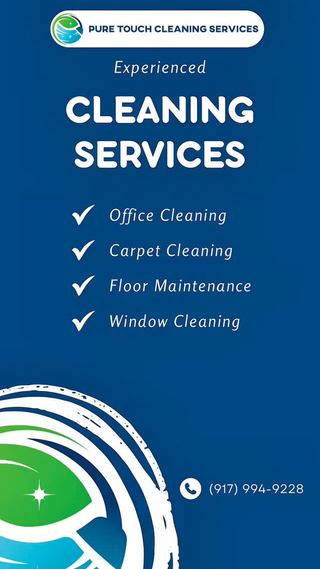 Tired of inconsistent cleaning?
We specialize in commercial spaces that need reliable, high-quality service every single night.
From office floors to gym equipment, we don’t cut corners — we clean them.
📍 Serving NYC businesses with precision and pride.
Let’s raise your standards.
#NYCOfficeCleaning #FranchiseCleaners #CommercialCleaningExperts #PureTouchCleaning