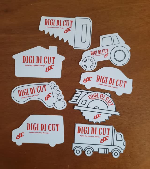 Business card shapes from www.digidicut.co.nz