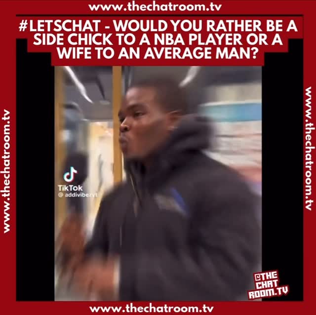 #Chatterboxes, this woman said she’d rather be a side chick to an NBA player than a wife to an average man. She claims she’s already lived the “average wife” life and she’s done with that. So let’s chat about it… Are you choosing loyalty and stability or lifestyle and excitement? Be honest… What would you rather? 👀👇🏽