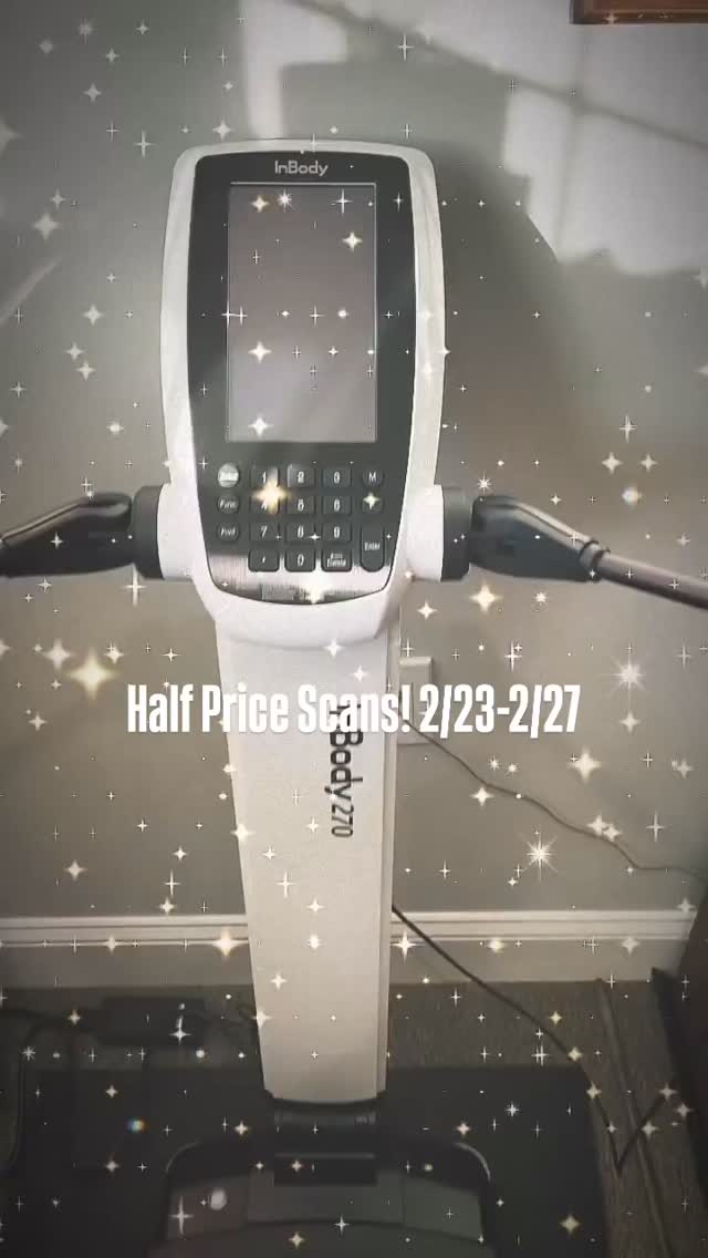 This week, Monday- Friday we are offering 1/2 Price @inbodyusa scans! Track and monitor your progress for the CrossFit Open, week 1 - week 3. Performance is nothing without a plan 💪🏼