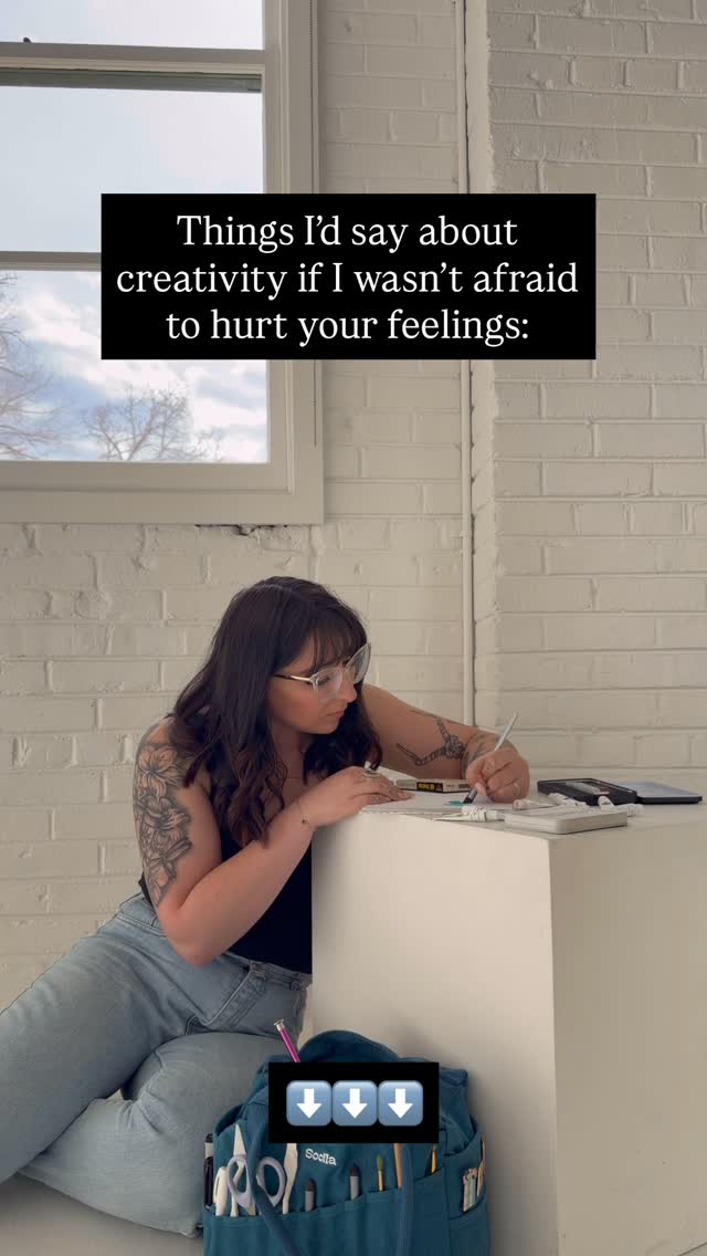 Things I’d say about creativity if I wasn’t afraid to hurt your feelings:
🎨Constraints are a gift. Total freedom sounds amazing until you’re staring at a blank page for three hours. Limitations force decisions, and decisions create momentum.
🎨The muse doesn’t show up before the work. She shows up during it. Waiting to feel inspired is just procrastination with better branding. You have to start before you feel ready — every single time.
🎨Creativity isn’t about being original. It never was. It’s about making something, finishing it, and putting it out into the world. That’s it.
🎨Perfectionism will keep you stuck. All-or-nothing thinking will keep you stuck. The sooner you make peace with “good enough to share,” the more you’ll actually create.
🎨Pay attention to your patterns. You have them. The times of day you flow, the conditions that kill it, the formats that feel natural versus forced. Stop fighting your nature and start working with it.
🎨Some of your stuff is going to be bad. Not everything — but some things. This is not a sign that you should stop. It’s a sign that you’re making enough to have range.
Almost nothing turns out how you imagined it. That’s not failure. That’s just how creative work moves — it has its own ideas. Your job is to show up, stay curious, and embrace the mess.
🎨The mess is where it actually happens.
Interested in exploring your creative process? Book a Creative Immersion session with me!