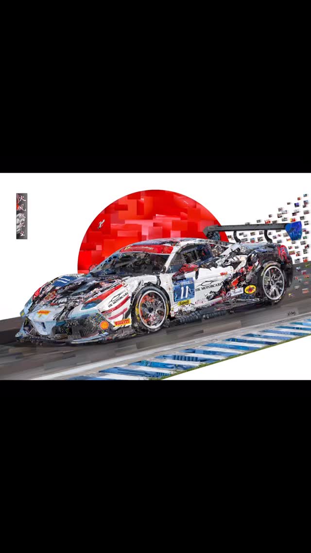 This isn’t just a Ferrari Challenge race car.
It’s two and a half years of grit, racing acumen, and ultimate victory compressed into one image.
RISE TO THE CHALLENGE tells the story of Jason McCarthy’s journey through Ferrari Challenge in his 488 Challenge EVO. The car is built from thousands of photographs captured across fifteen legendary racetracks, including the World Finals in Italy.
From a distance, the piece reads as a single race car. Up close, it comes alive.
Thousands of photos were cut and placed to preserve the moments that shaped Jason’s climb, from pre-race prep and hard-fought battles to podium finishes and family cheering him on, all leading to his ultimate victory as North American Trofeo Pirelli AM1 Champion.
During the exhibition, I turned the piece into a treasure hunt and challenged viewers to find three hidden details. Watching people lean in, point, debate, and call friends over was magic. It quickly became a crowd favorite because viewers were actively engaged in discovering the story.
From afar, yes, it is a Ferrari.
Up close, it is so much more.
It is a life in motion that captures Jason’s pure adrenaline moments.
#heidimraz #carstory #ferrari #ferrarichallenge #carphotographer