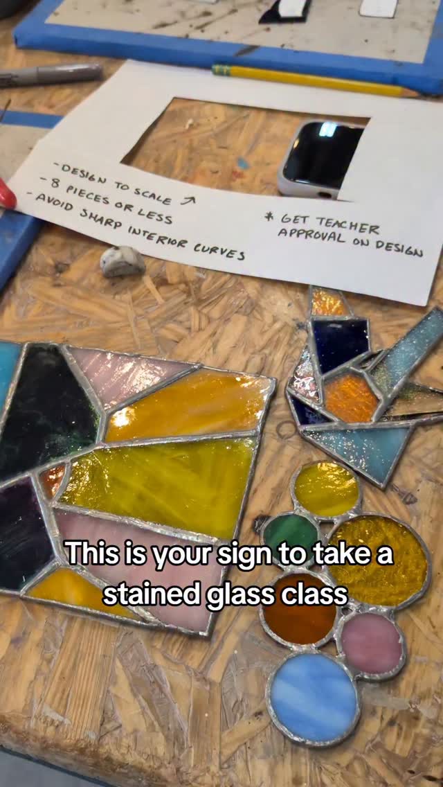 Element Art Center in Chinatown LA! Class schedule and pricing at the link in bio 🔗 #LA #fyp #stainedglassart #stainedglass #thingstodoinla