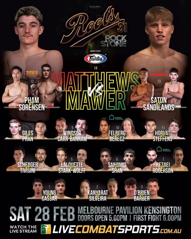 Oliver vs Dyllan #Roots31 ❤️🔥
@rebellion_muaythai