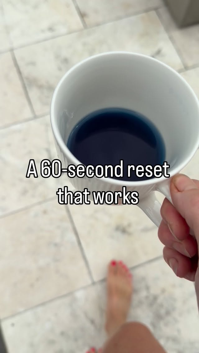 This is a ‘Glimmer’ and it’s very effective
If you’re constantly “on”…
your body might not feel safe yet.
you can’t mindset your way out of a dysregulated nervous system, I have tried on numerous occasions 🤦♀️
Here’s what actually helps: glimmers.
Tiny moments that whisper to your body: we’re okay.
Imagine a mini walking meditation with your favourite cup of tea (especially if it’s blue! 💙)
No pressure. No perfect routine
✨ warmth in your hands
✨ slow steps
✨ gentle rhythm
✨ breath + sip + walk
That’s a glimmer.
Because your nervous system doesn’t respond to “I’ll be fine.” It responds to cues.
Regulation isn’t eliminating stress.
It’s increasing the bodies sense of safety
Try this with your fav cup of Tea Thief tea 💕