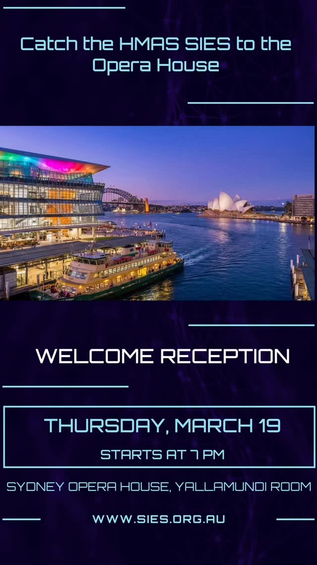 Catch the HMAS SIES from the ICC to the Sydney Opera House for the #sies2026 Welcome Reception on Thursday March 19th! Register for the 17th Annual Sydney International Endoscopy Symposium at SIES.ORG.AU