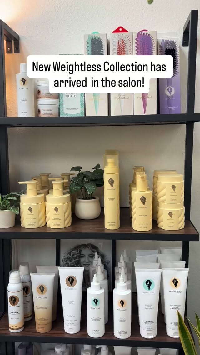 New Weightless Collection from @bouncecurl has arrived in salon!
Message/Text for hours of pickup
#weightlesscollection #bouncecurl #curlyhairproducts #sandiegosalon #sandiegocurlspecialist