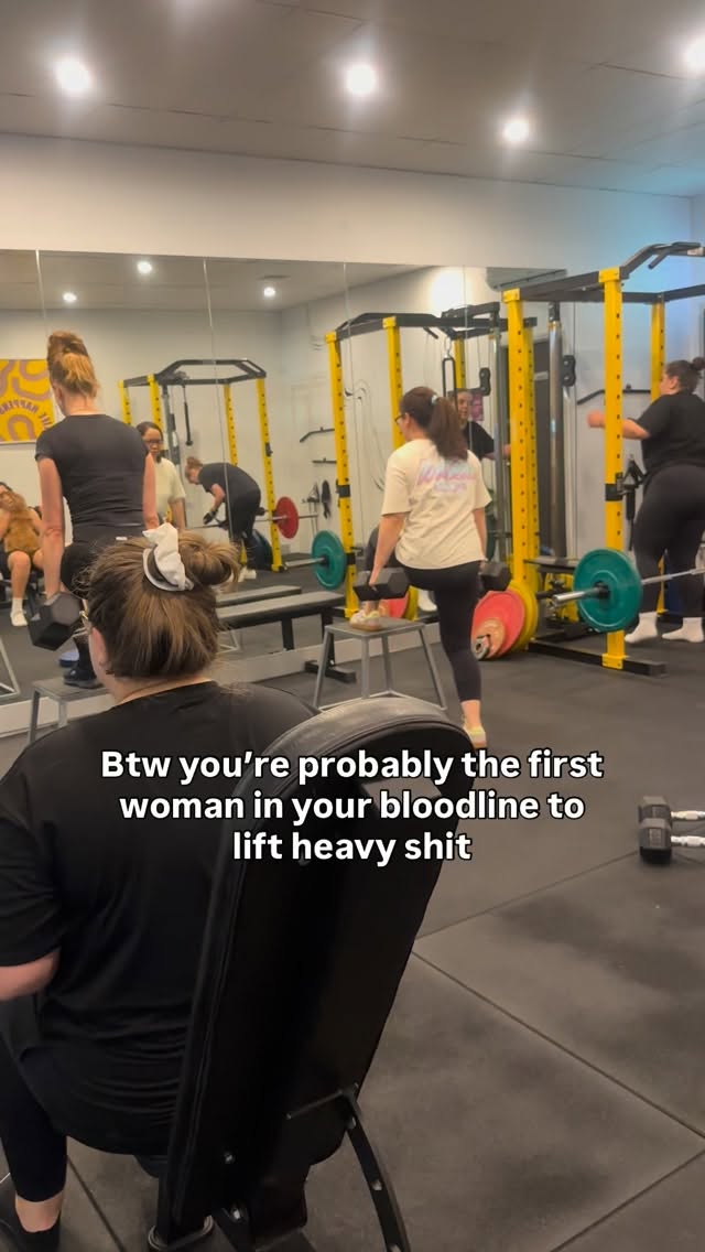 What a privilege it is to show up to the gym and work on yourself 🩷
If you’re a woman who lifts heavy, you’re probably the first in your bloodline to do so - and that’s pretty bloody cool 💪🏼
I’m in awe of all the incredible women I get to train 😭