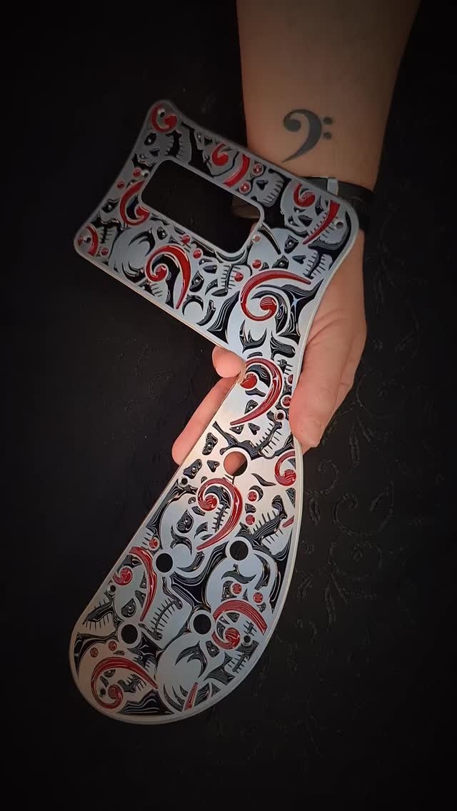 Handmade Custom Pickguard by @alperiouspickguard for #rickenbacker #alperiouspickguard #guitar #fyp #musician