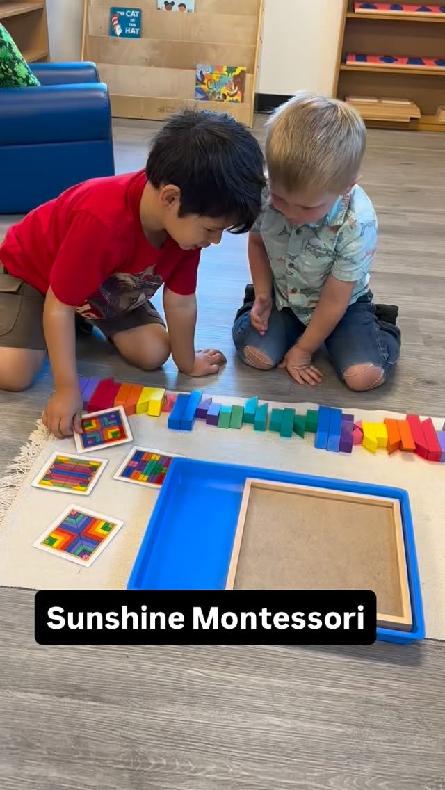 Morning work time at Sunshine Montessori. Sunshine Montessori of San Juan Capistrano (949)388-3680 www.sunshinemontessorisjc.com 18 months-6 years old #sunshinemontessori #sanjuancapistrano #handsonlearning