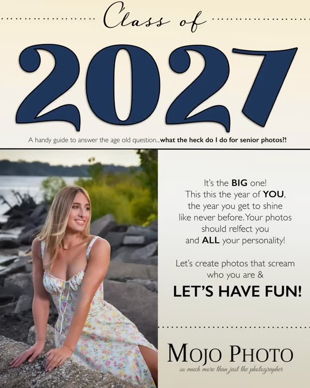 Get ready Class of 2027, your year is almost here! I’m booking grads now for summer and fall!