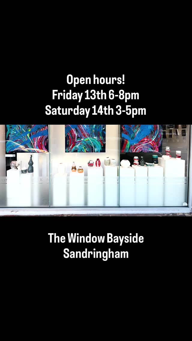 Open art hours this weekend
@the_window_bayside
Sandringham
Friday 13th 6-8pm
Saturday 14th 3-5pm
We would love you to visit