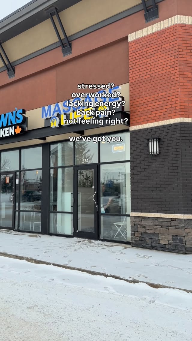 3 signs you need a massage right now:
1. Your shoulders feel tight
2. Your back is sore
3. You’re constantly stressed
Sound familiar?
Book an appointment at massage-life.ca ✨
#massageyeg #yegwellness #edmonton