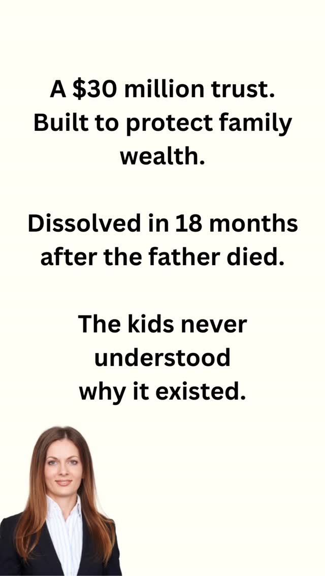 Money without meaning gets destroyed. Structures without education fail. Talk to your kids about money. #wealthbuilding #financialeducation #moneymindset #generationalwealth