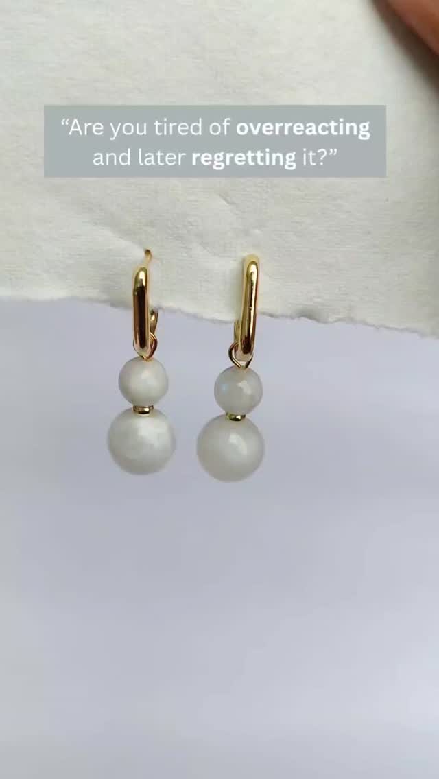 Moonstone earrings that is more than just beautiful ✨
This piece of spiritual jewelry is designed to calm your mind, balance your emotions, and help you respond instead of react.
If you’ve been feeling overwhelmed, moody, or stuck in overthinking—this crystal jewelry is your gentle reset.
Wear it. Feel it. Shift your energy.