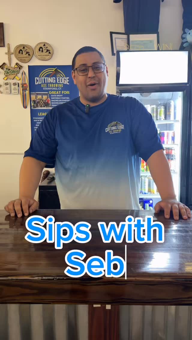 Welcome back to Sips with Seb 🥂 Today we tried @liquidfables Goldilocks and The Three Bears! It’s delicious! Come on by and give it a try! #sipswithseb #liquidfables #axethrowing #knifethrowing #stamfordsmallbusiness
